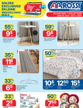Circulaire Rossy - Soldes exclusives en ligne Circulaire Rossy - Soldes exclusives en ligne